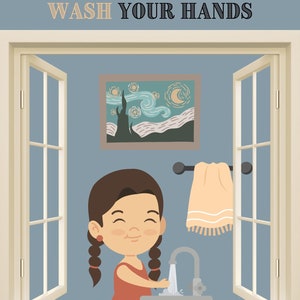 Nurse Office Decor - Kids Health Posters - Instant Download Posters 8 x 10 - School Nurse Posters 5 Included in Download - Pediatrics Poster