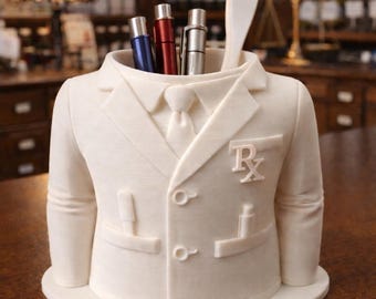 Lab Coat Pen Holder | Pharmacist Gift, Medical Office Decor