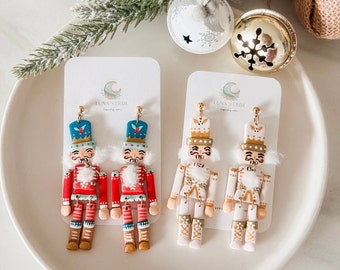 Nutcracker Earrings, Christmas Earrings