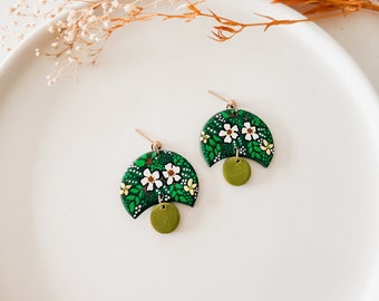 The Greenery Clay Earrings.