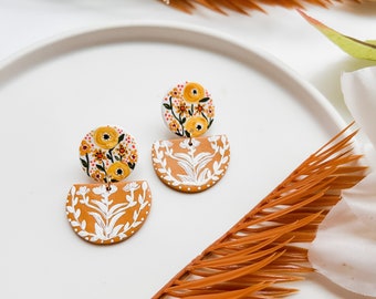 The Marigolds Clay Earrings.