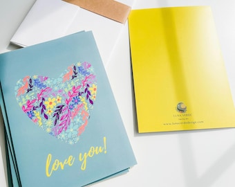 Love  | Blank Greeting Card