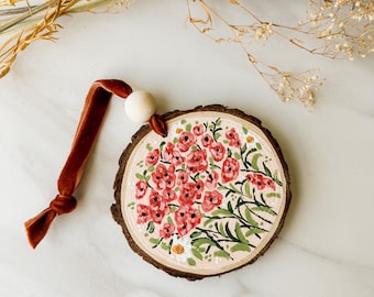 The Leilani’s Hand Painted Ornament/ Wood Slice Ornaments