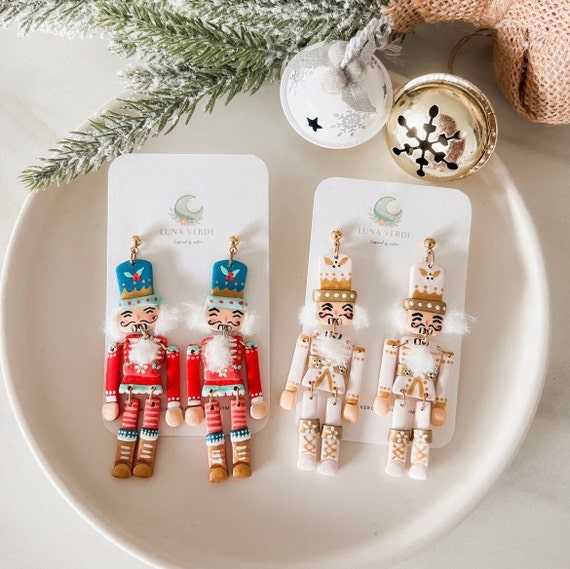 Nutcracker Earrings, Christmas Earrings