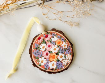 The Florise’s Hand Painted Ornament/ Wood Slice Ornaments