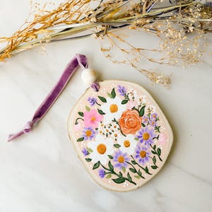 The Ayana’s Hand Painted Ornament/ Wood Slice Ornaments