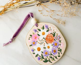 The Ayana’s Hand Painted Ornament/ Wood Slice Ornaments