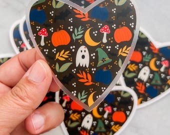 The It’s Halloween Heart | Clear Sticker