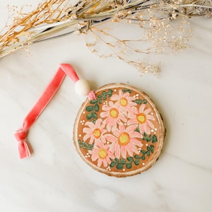 The Jolana’s Hand Painted Ornament/ Wood Slice Ornaments