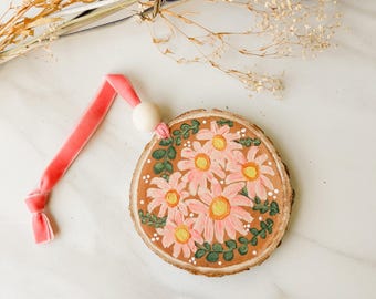 The Jolana’s Hand Painted Ornament/ Wood Slice Ornaments