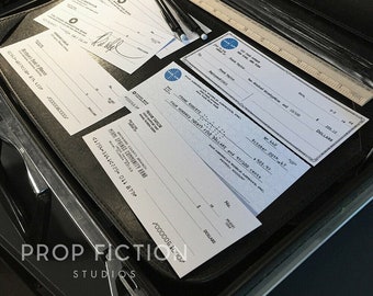 Historical 1960s Display Props: 'Skywayman' Bank Cheques / Frank Abagnale Checks / PAA Paycheck Set
