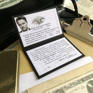 Vintage 1940s Agent Cosplay: Prop Deputy Marshal Folio ID / 1940s Investigator Cosplay Warrant