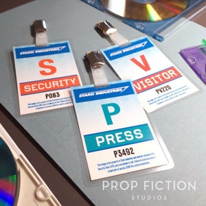 Display kostuum rekwisieten: Prop Stark Industries-beveiligingspasjes / badges identiteitskaart cosplay