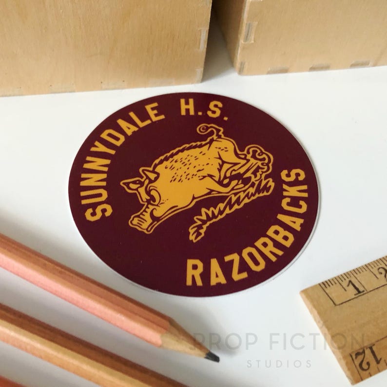 Kids Razorback Sticker 1990s Cosplay Display: Prop 'sunnydale Razorbacks' Sticker / Buffy ...