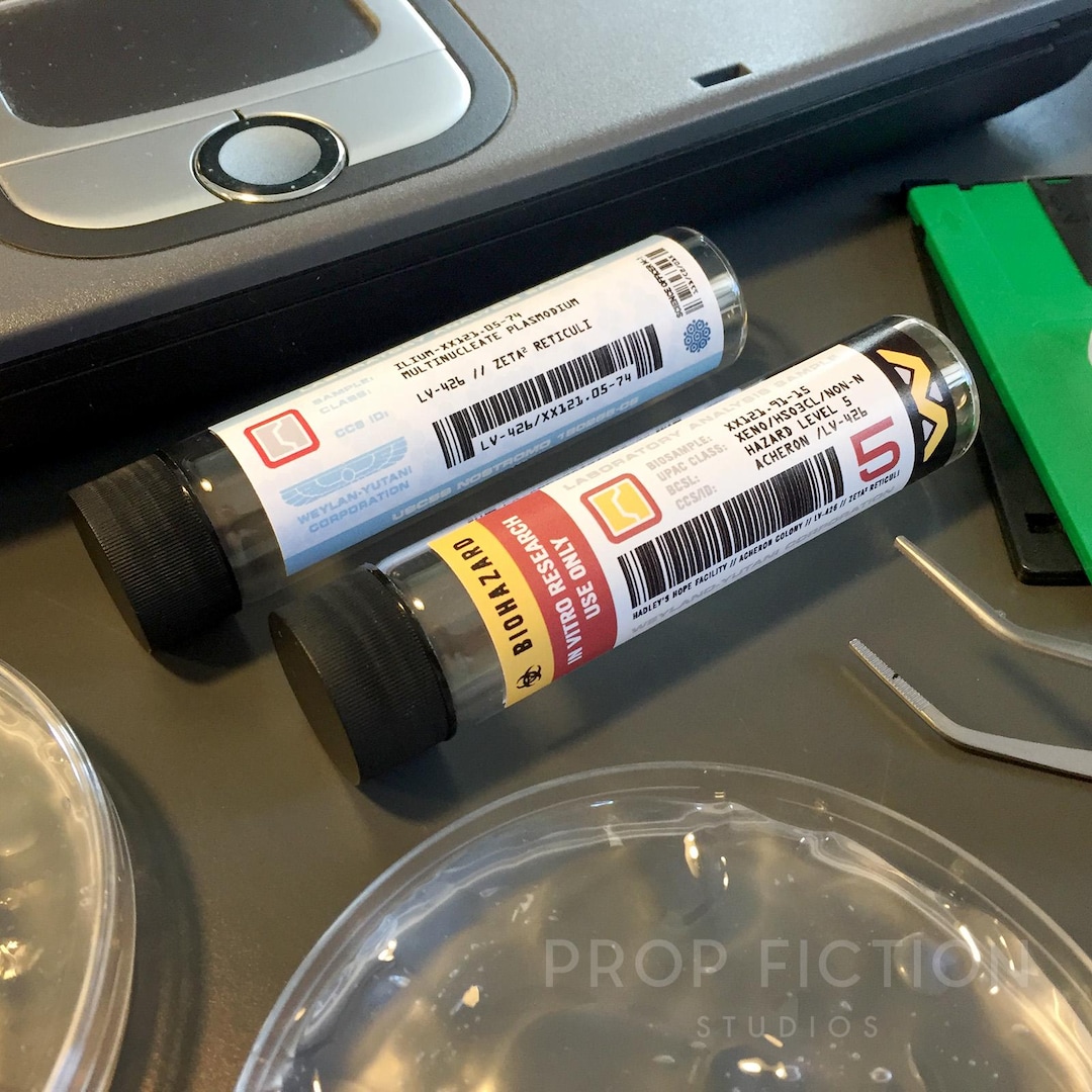 Science Fiction 2122-2179 Display: Prop Extraterrestrial Sample Vials ...