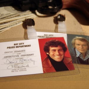 Cosplay Detective Props: Bay City Clip-on Display Props / Starsky & Hutch Cosplay ID Cards