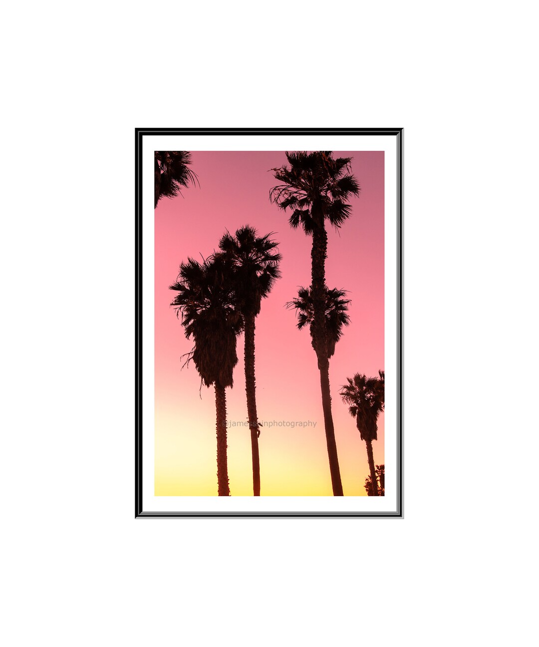 Palm Tree Wall Art, Palm Tree Print, Sunset Wall Art, Sunset Digital