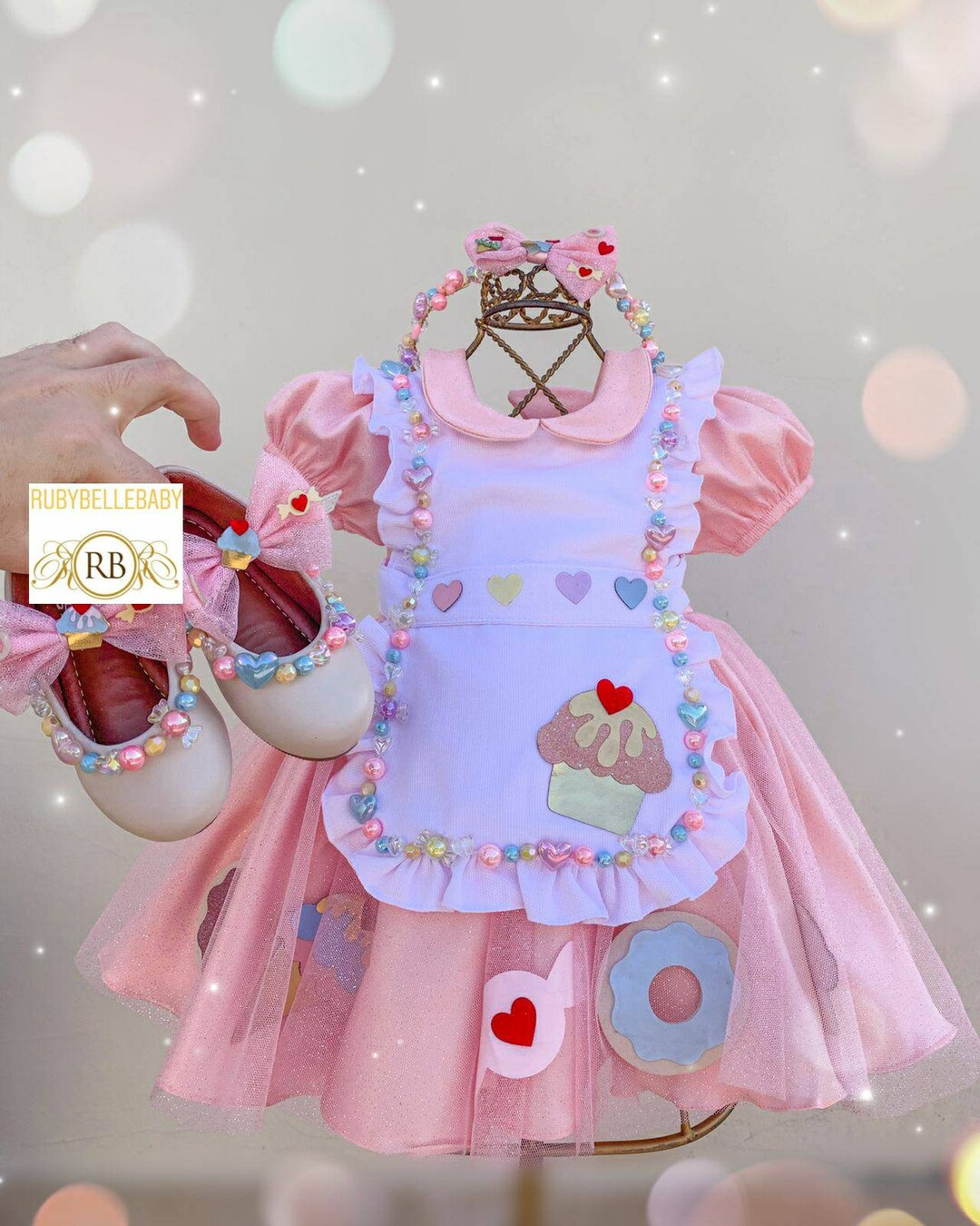 Ice Cream Toddler Summer Dress for Girls With Shoes Set Etsy