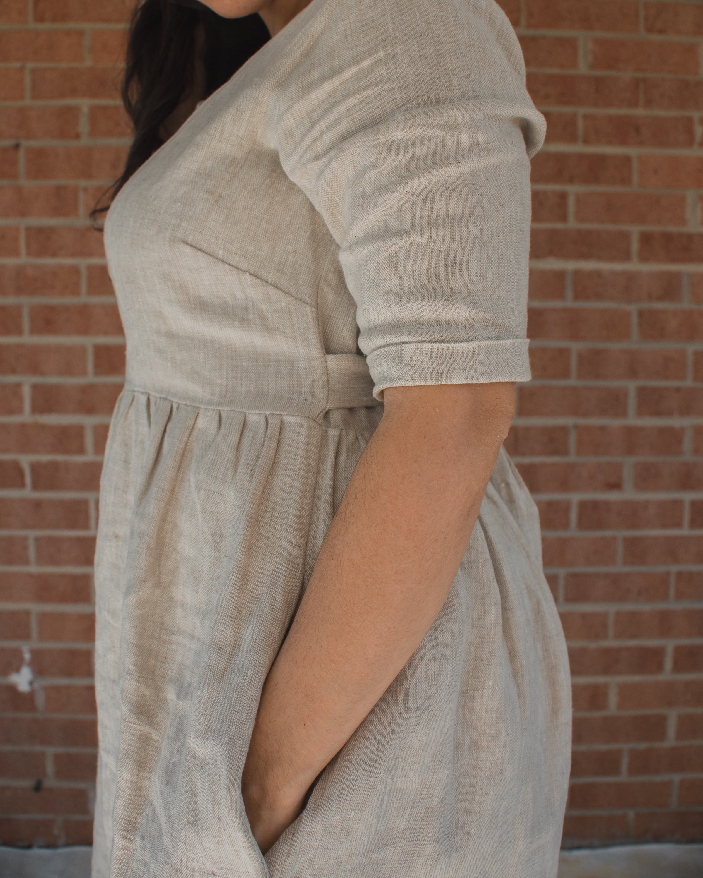 chinese dress ladies Cora Linen Mini Dress  Marine Layer