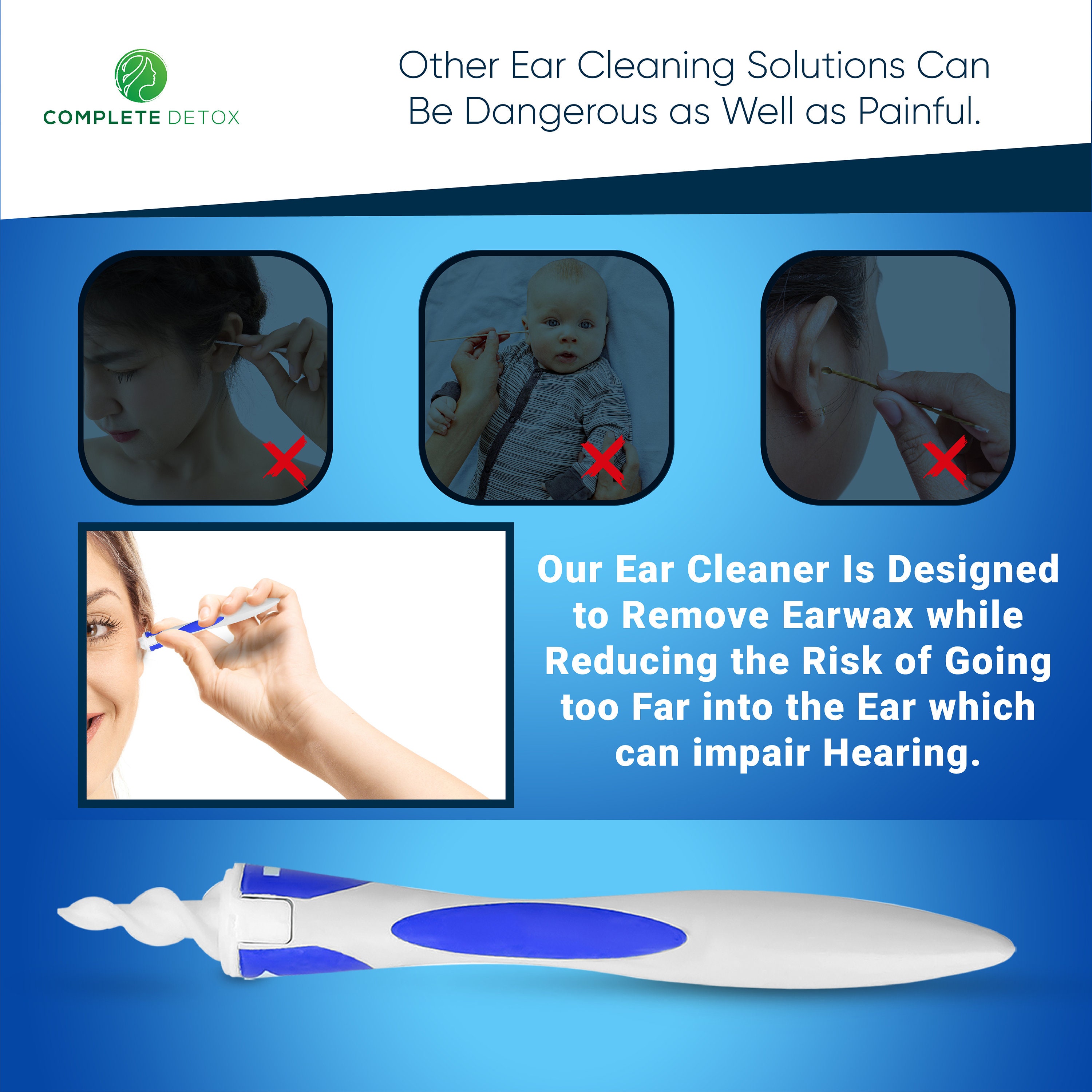 Ear Wax Remover Syringe Kit Ear Syringe With Spiral Earwax Removal Tool