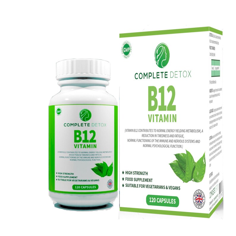 Vitamin B12 High Strength 120 Capsules 1000mg Supplement For Etsy