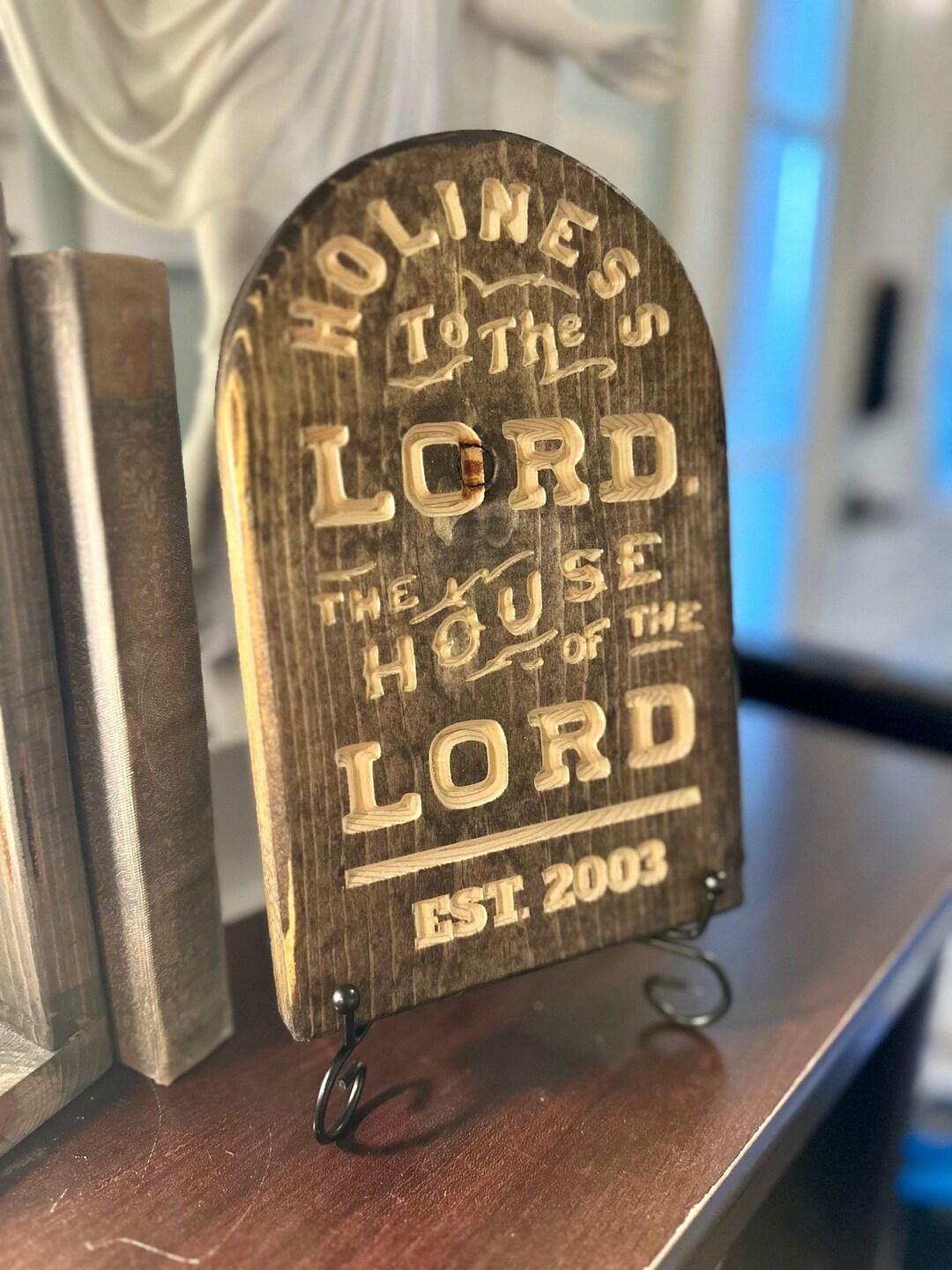 Custom Plaque Holiness to the Lord Personalized House of the Lord