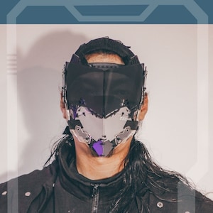 Half Visor Cyberpunk Mask MK.26 Design By Gins