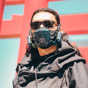 Cyberpunk mask Techwear mask  Design By Gins  MK.22 &quot;SCORPION&quot;