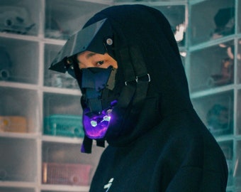 Cyberpunk mask- Half Visor Design By Gins MK.12