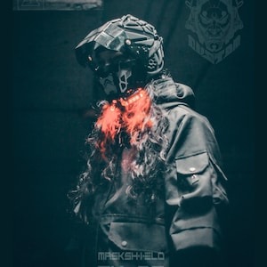 Half Visor Cyberpunk Mask MK.28 Design By Gins