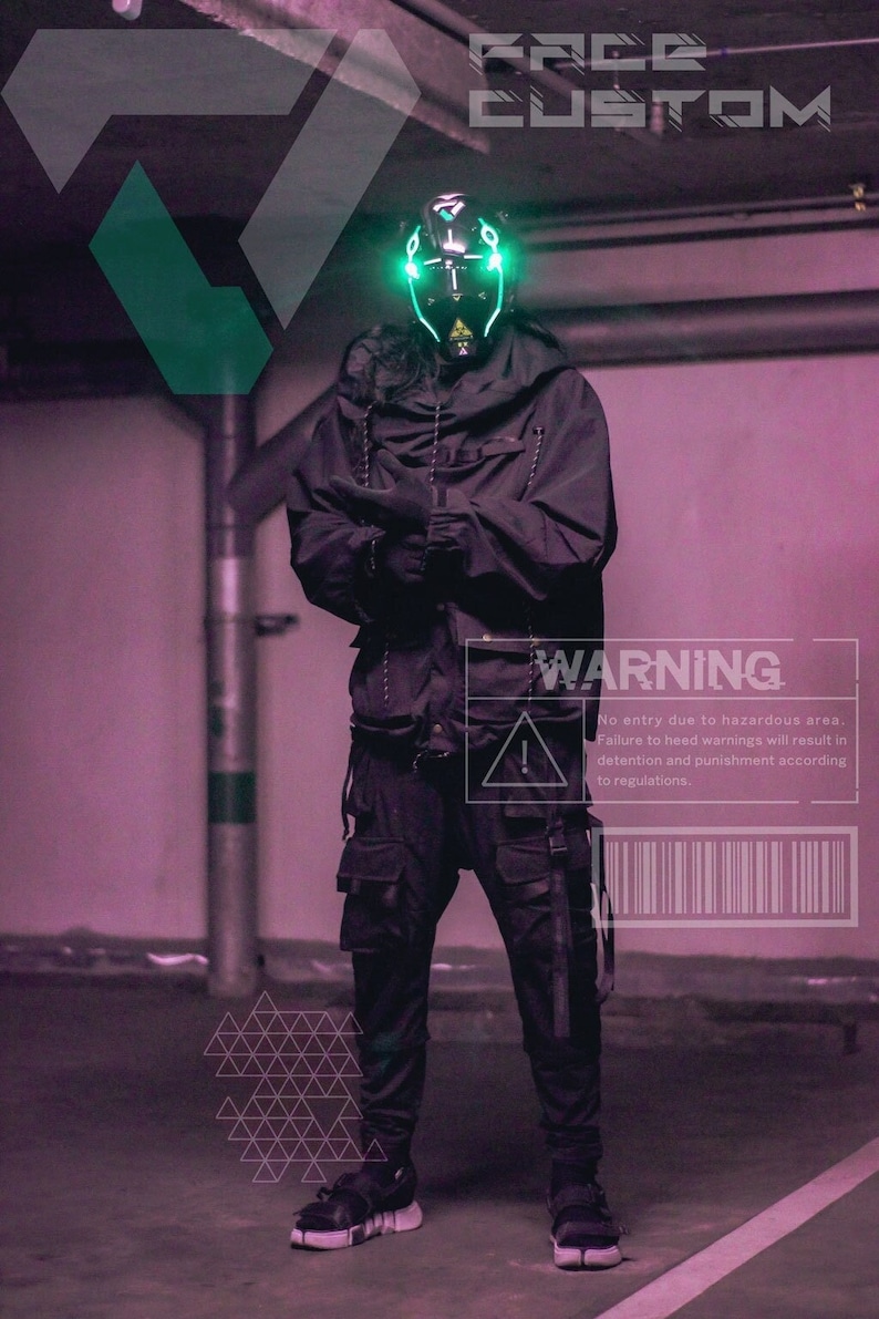 Cyberpunk Mask Airsoft Etsy