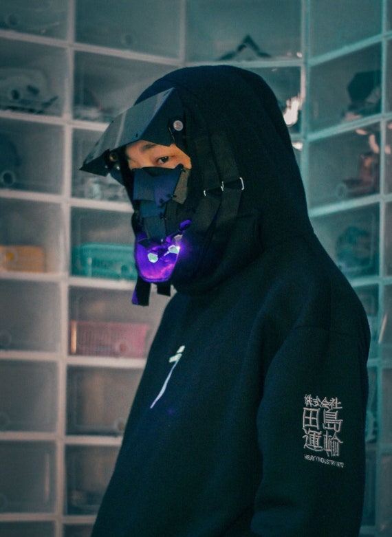 Cyberpunk Mask Half Visor Design by Gins MK.12 - Etsy