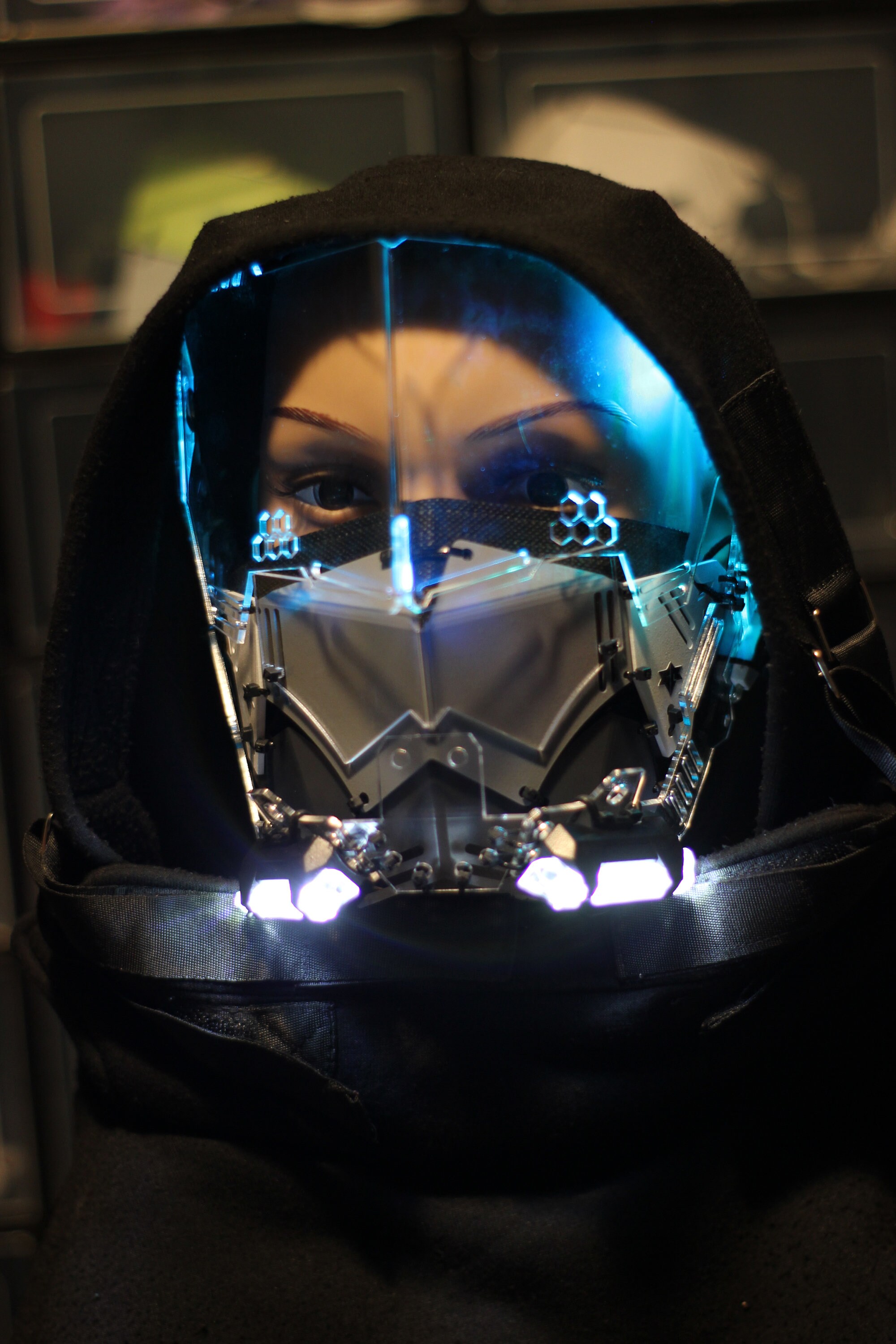 Half Visor Cyberpunk mask Design By Gins MK.2 Etsy
