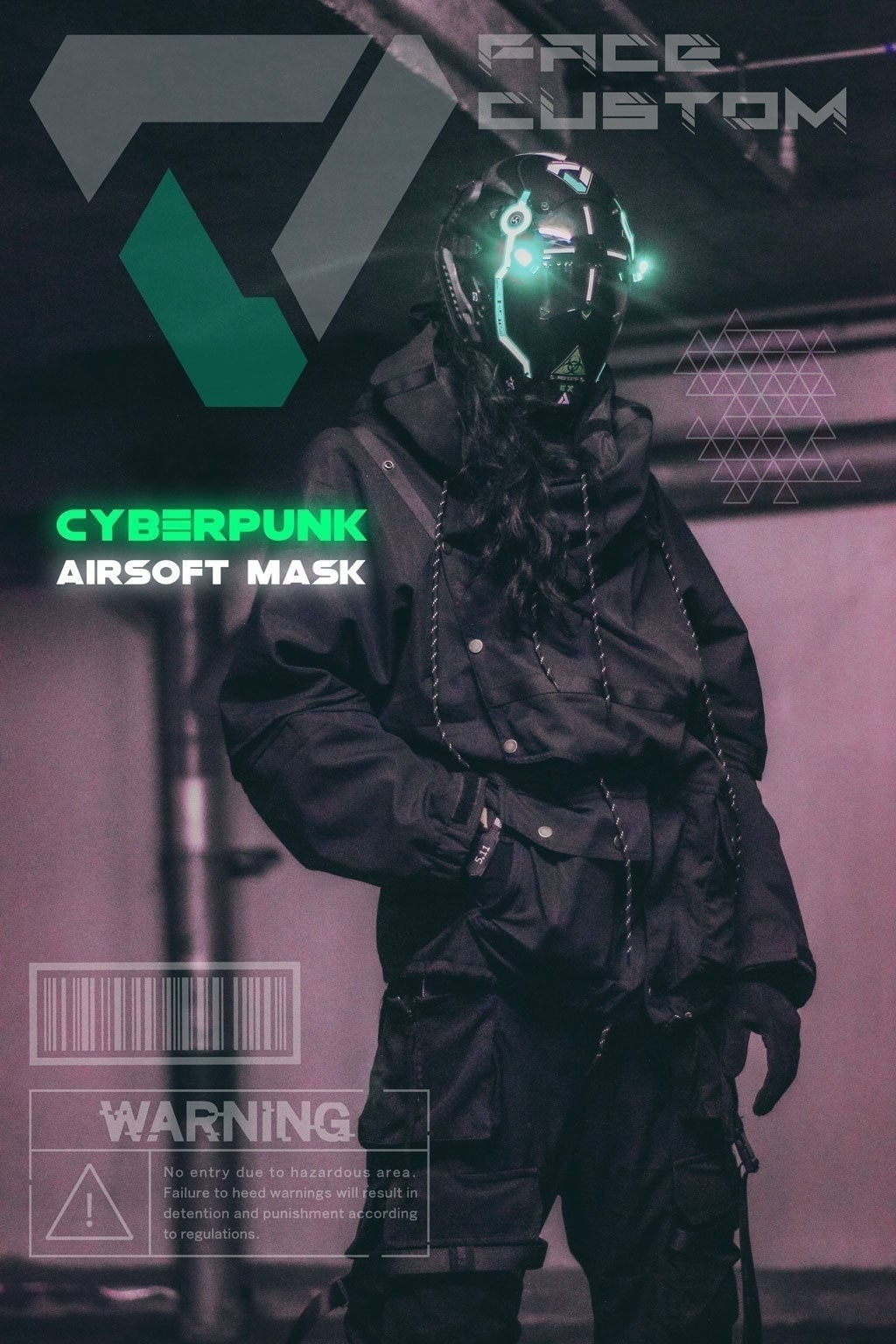 Cyberpunk Mask Airsoft Etsy