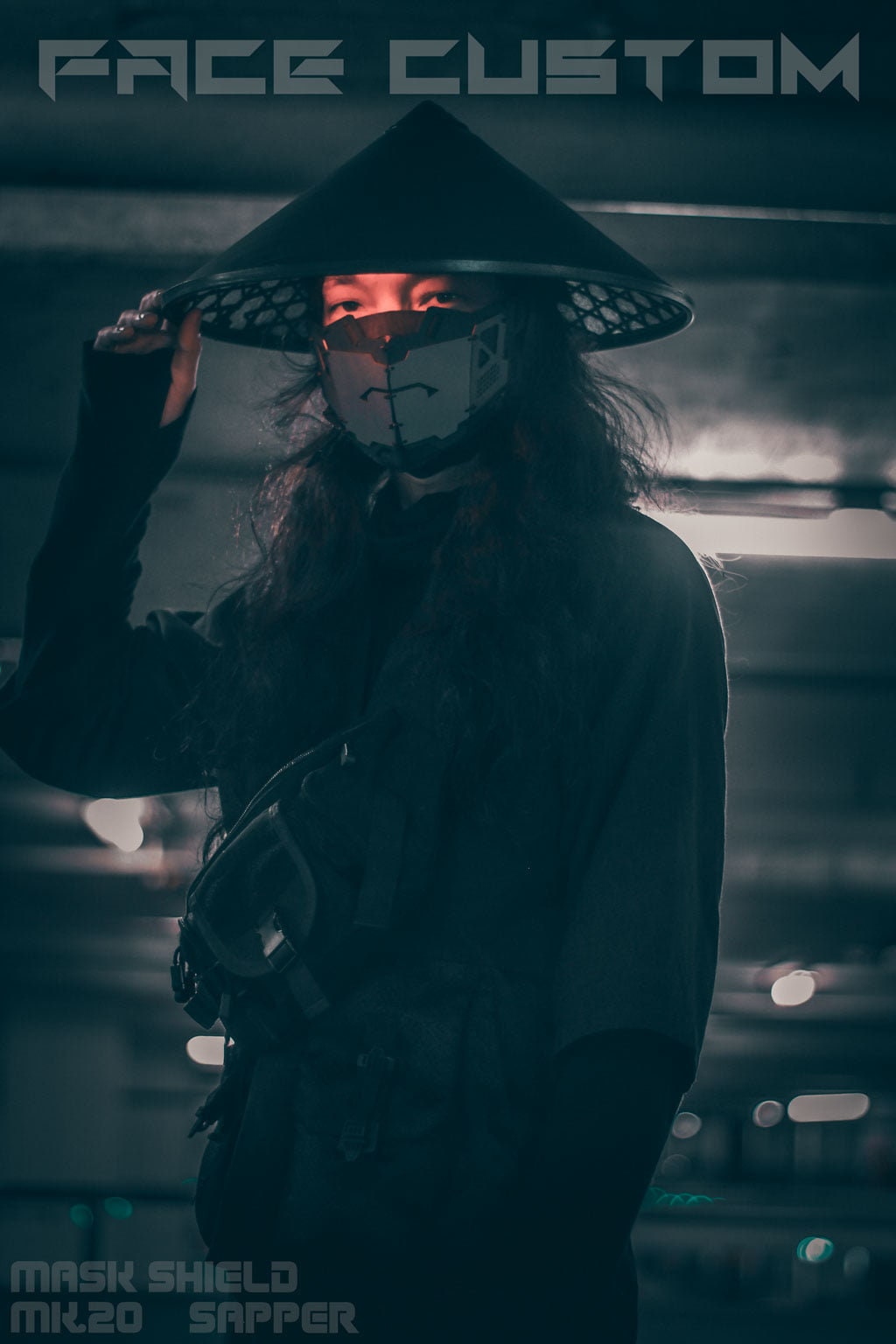 Wearable Cyberpunk Jingasa Samurai Hat - Etsy Wearable Cyberpunk Jingasa Samurai Hat - Etsy