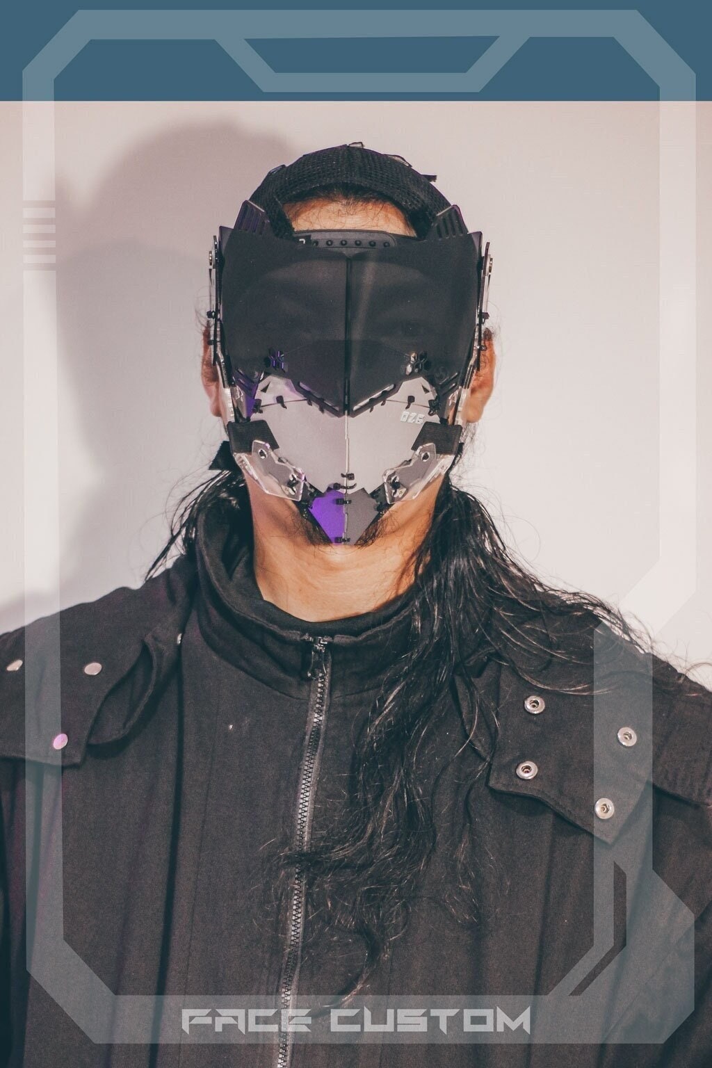 Half Visor Cyberpunk Mask MK.26 Design by Gins Etsy
