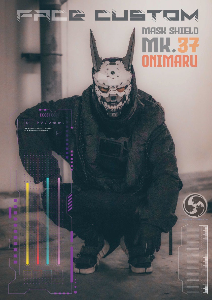 Cyberpunk Mask Design by Gins MK. 37 