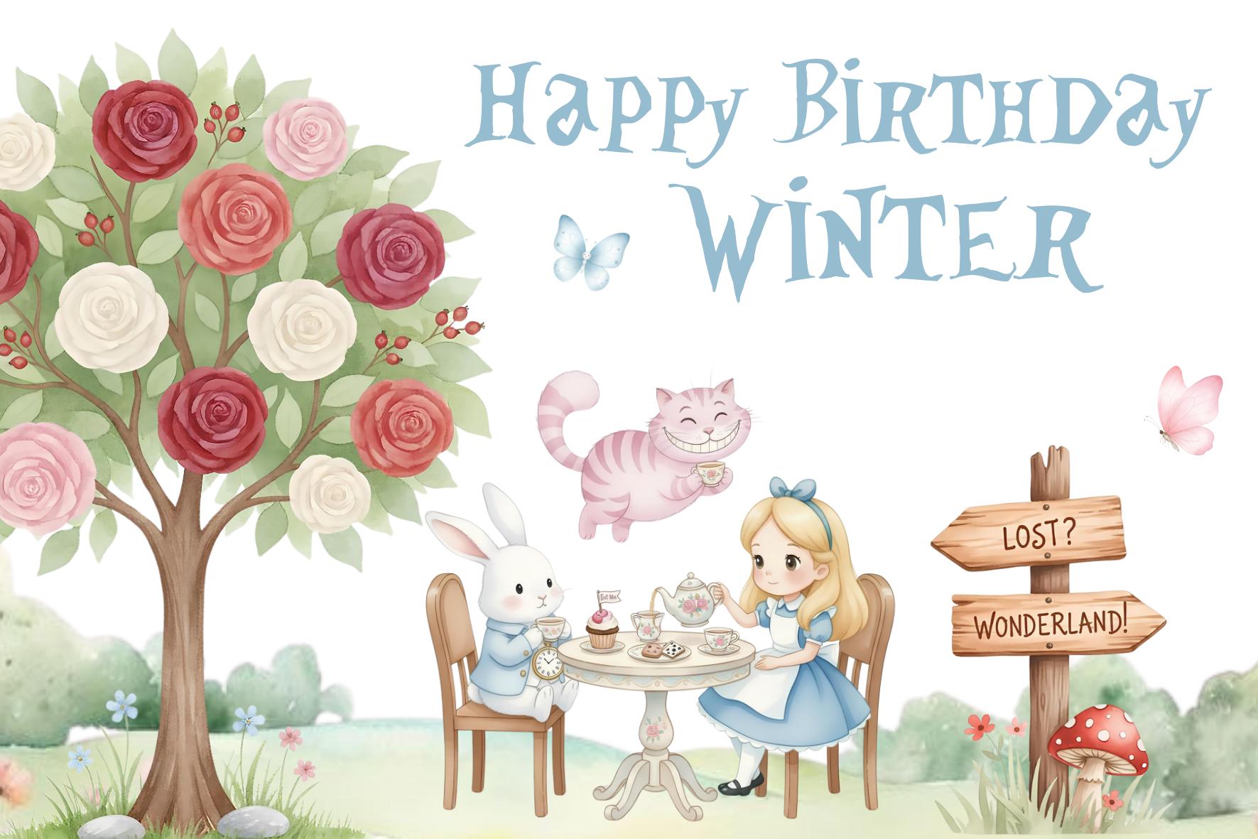 Alice in Wonderland Favor Box Template | Whimsical Tea Party Birthday ...