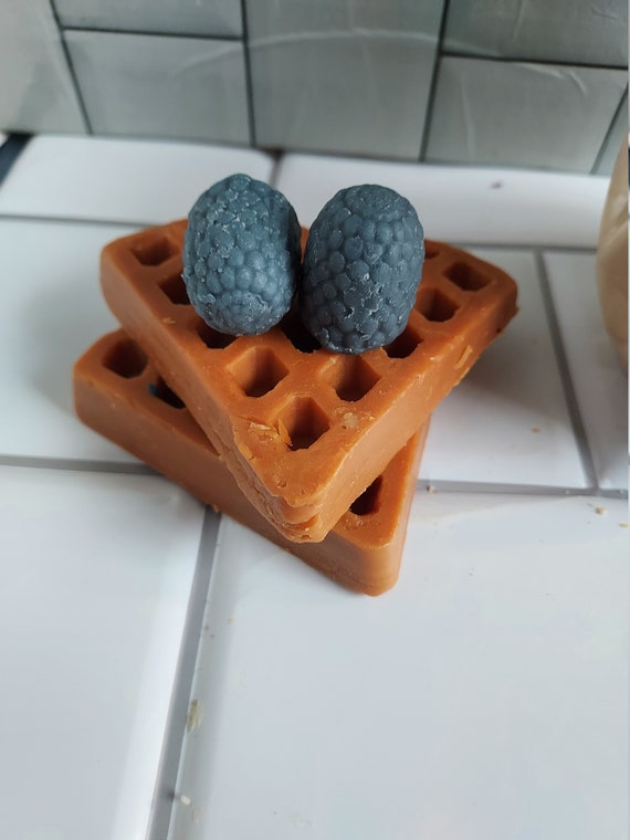 Miniture Waffles with fruit embeds- Fake Food- Wax Warmer- Fruity- Wickless-Gift for him or her