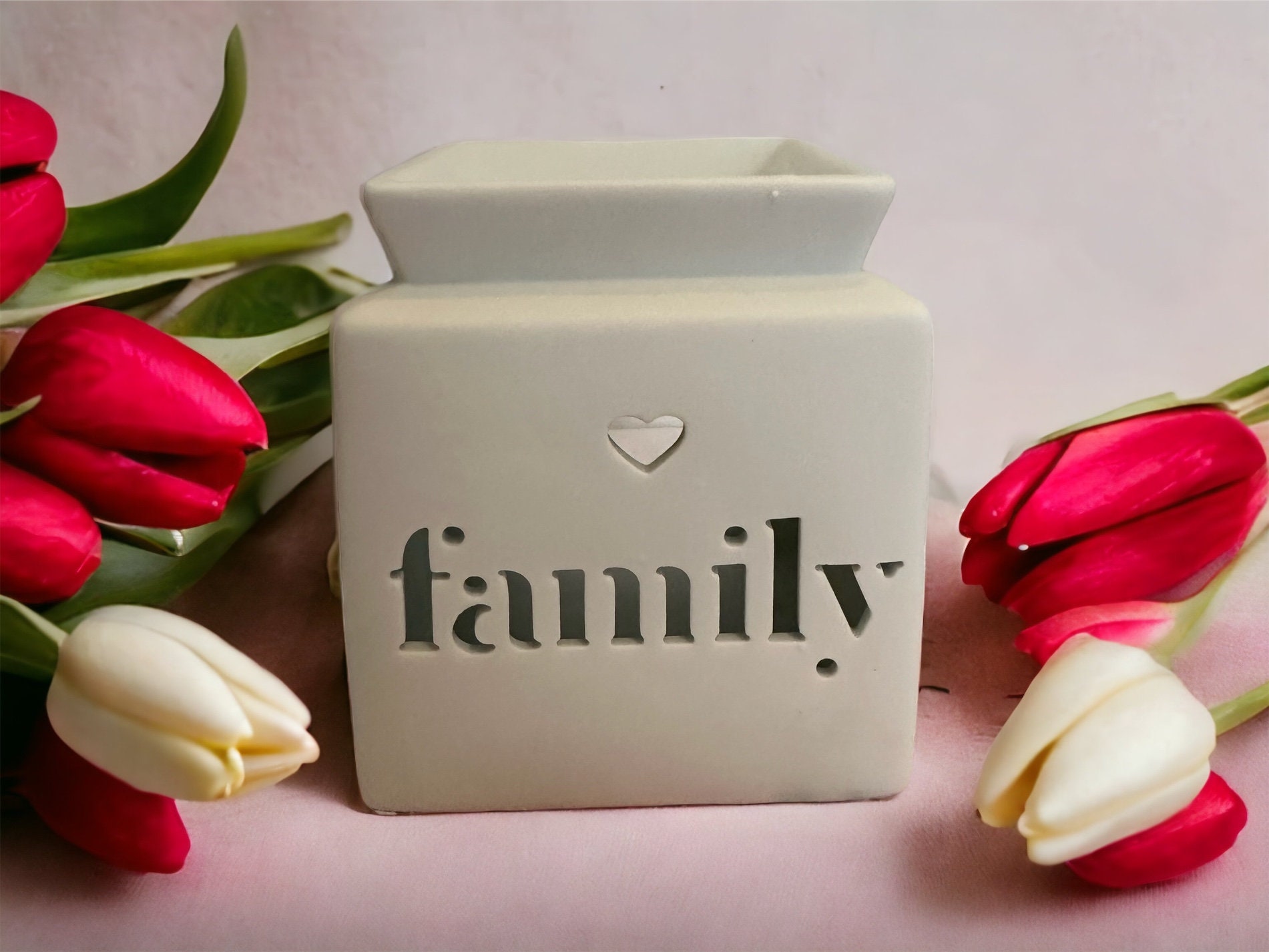 Square Family Cut Out Wax Burner - Amelia-Rae Home Fragrances