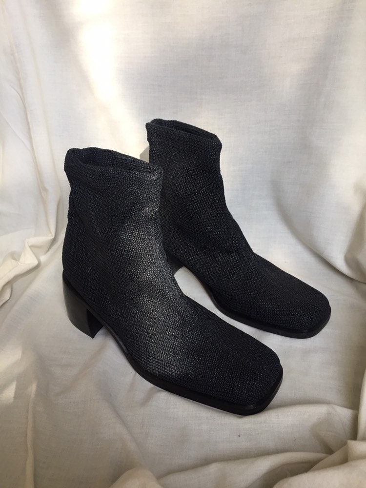 navy sock boots