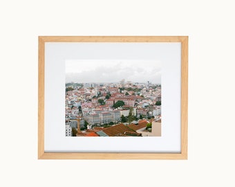 Una vista de Lisboa / Lisboa / Portugal / Impresiones descargables / Arte mural imprimible / Ilustraciones digitales / Descargas digitales / Fotografía cinematográfica