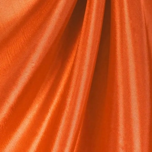 Orange  Taffeta Fabric 60” Width Sold By The Yard