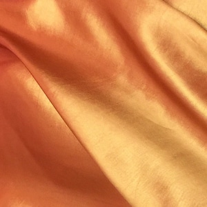 Orange yellow Iridescent Taffeta Fabric 60” Width Sold By The Yard