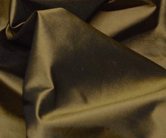 Black Taffeta Fabric By The Yard- Solid Poly Taffeta Fabric- Decoration