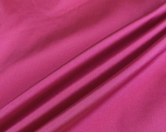Tecido de tafetá rosa fúcsia com 60 ”de largura vendido por quintal
