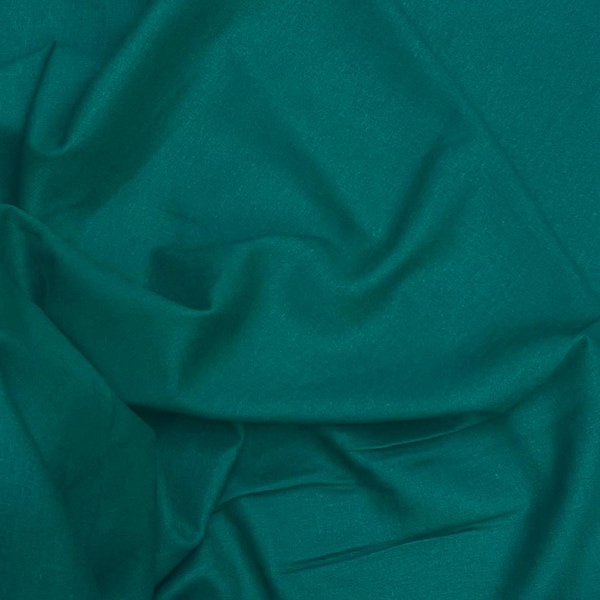 Hunter Green linen/rayon blend fabric 54” Width Sold By The Yard