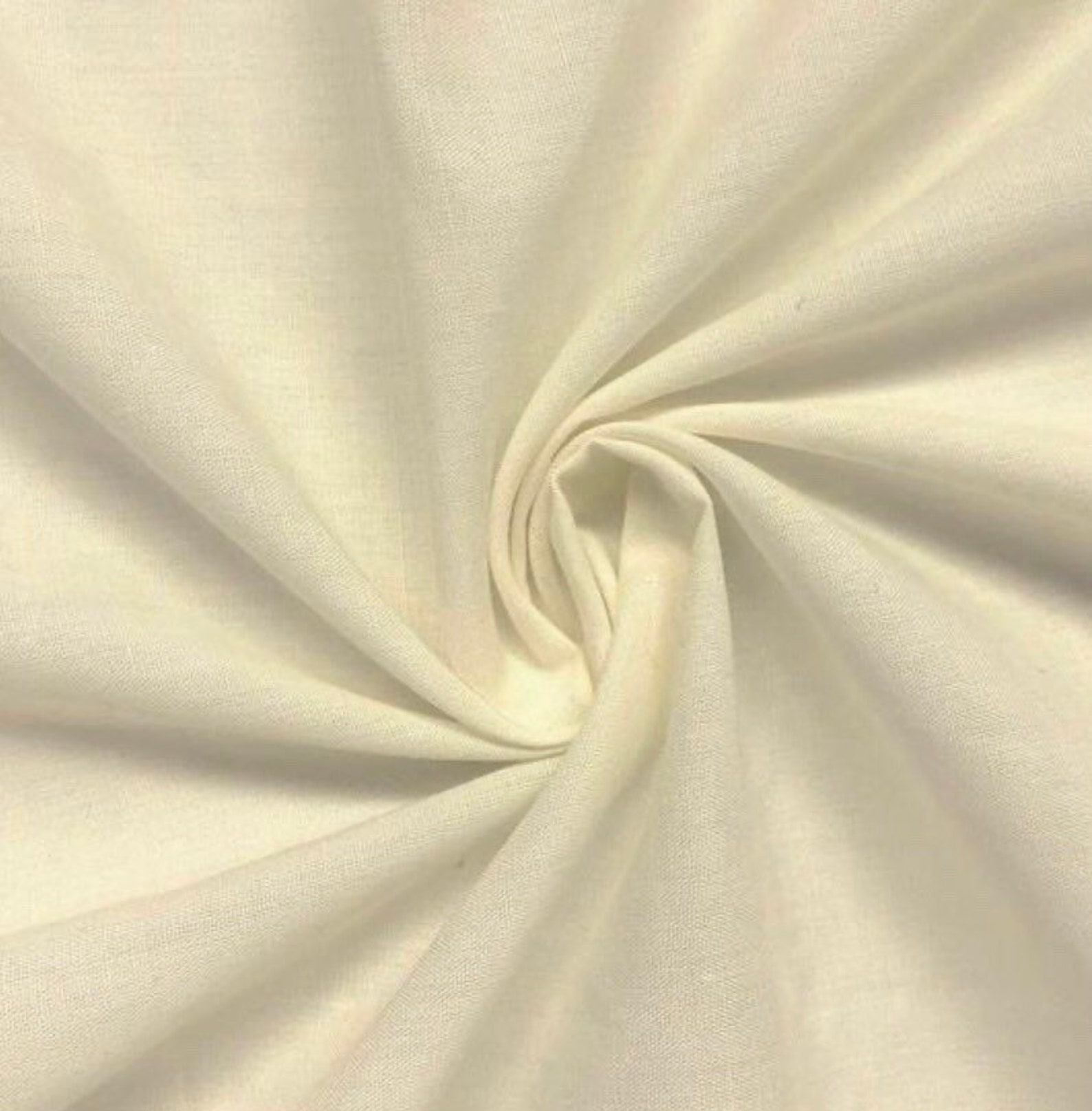 Ivory Cotton Fabric 45 Width Sold by the Yard Etsy
