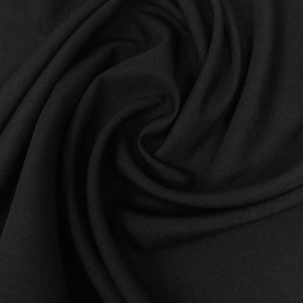 Black  linen/rayon blend fabric 54” Width Sold By The Yard