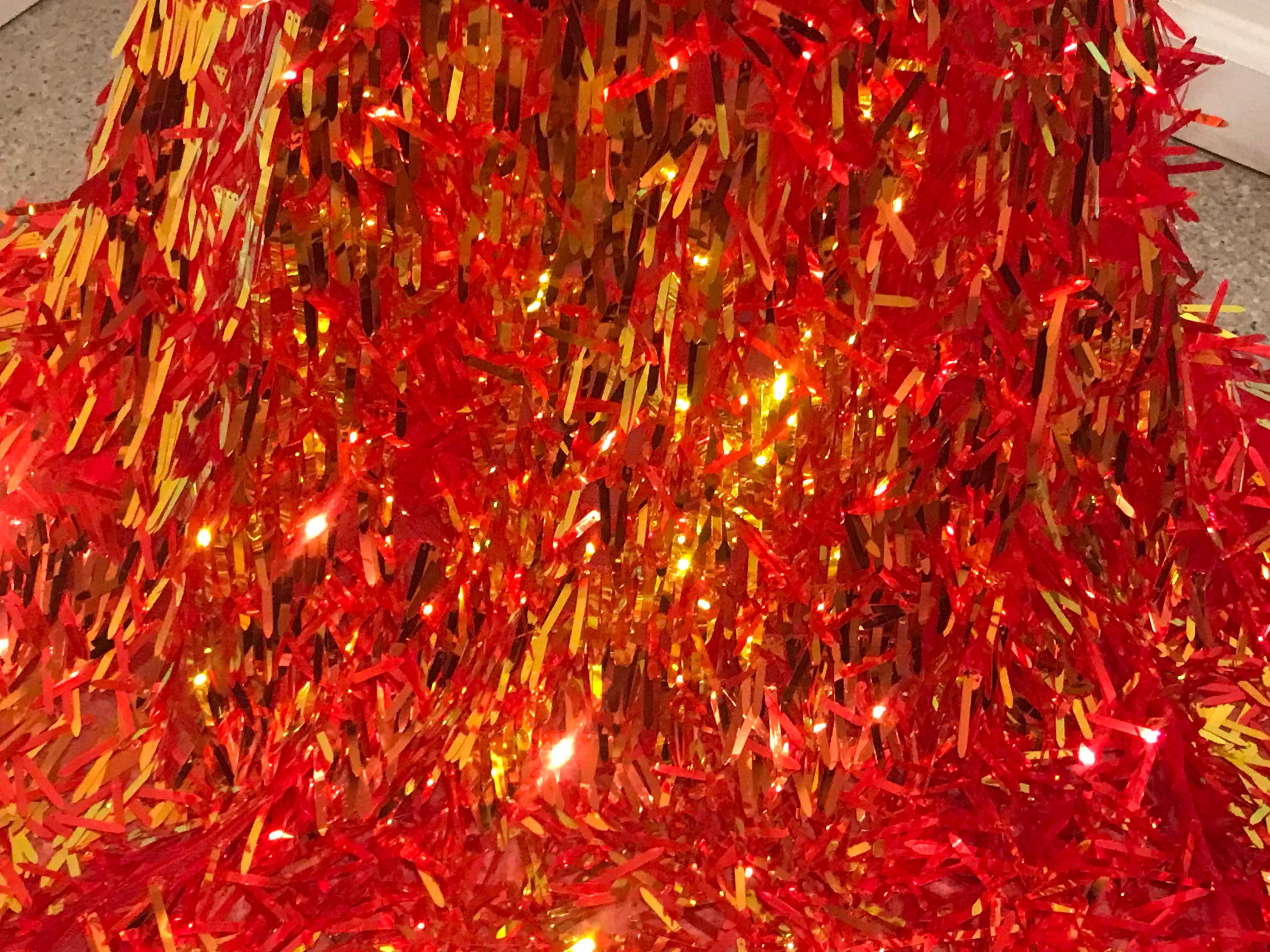 Red Gold 3D Sequins Embroidery Lace Mesh Fabric 50” With Sold by the ...